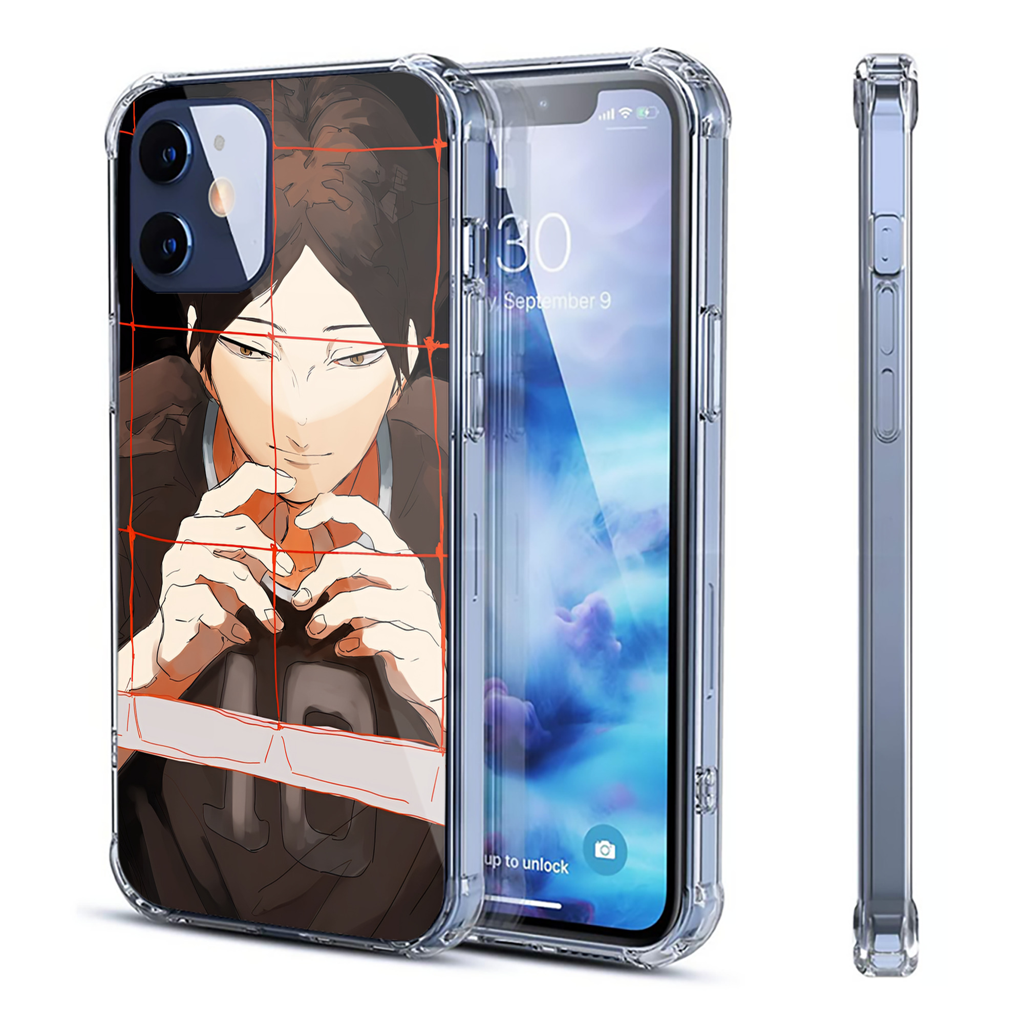 （画像用） ハイキュー!! Haikyu!! 【iPhone 12シリーズ対応】透明スマホケース（クリアソフトケース）
